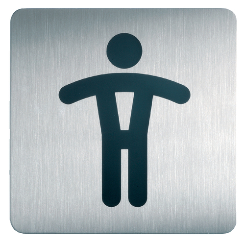 Infobord Pictogram Durable 4954 Vierkant WC Heren 150MM