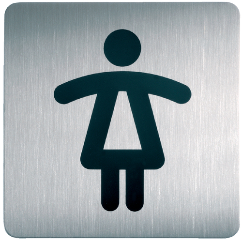Infobord Pictogram Durable 4956 Vierkant WC Dames 150MM