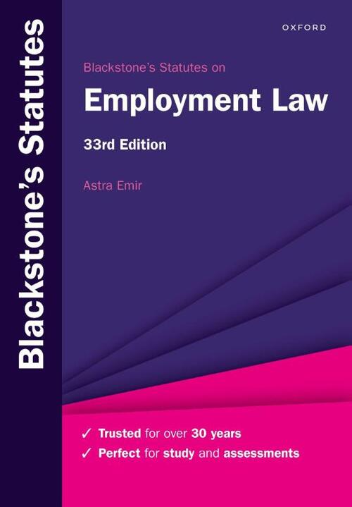 Blackstone's Statutes on Employment Law