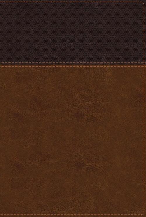 NIV Study Bible, Fully Revised Edition, Large Print, Leathersoft, Brown, Red Letter, Comfort Print