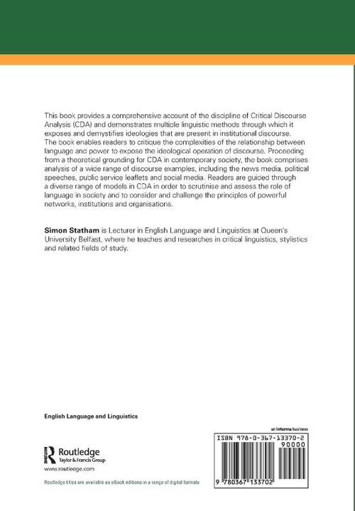 Critical Discourse Analysis