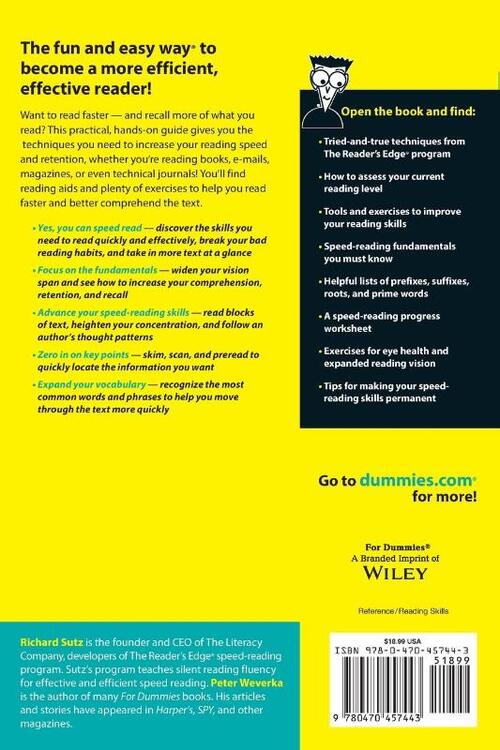 Speed Reading For Dummies