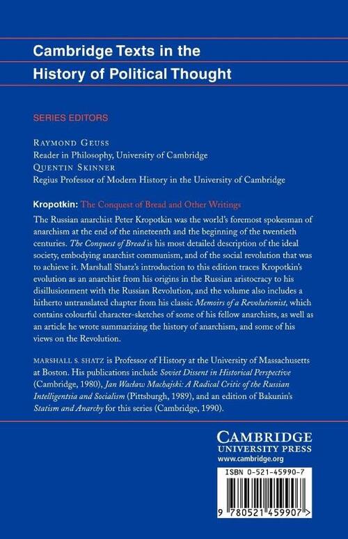 Kropotkin: 'The Conquest of Bread' and Other Writings