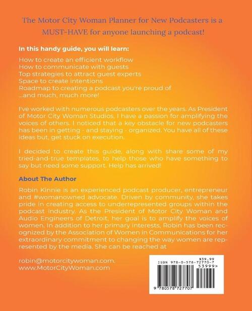 The Motor City Woman Planner for New Podcasters