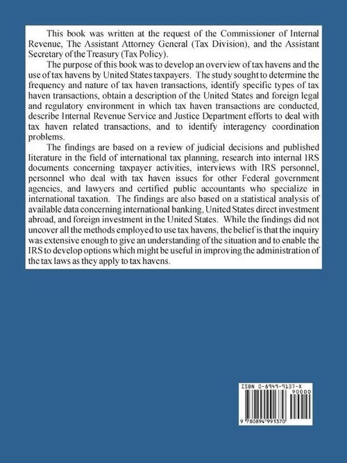 Tax Havens and Their Use by United States Taxpayers - An Overview