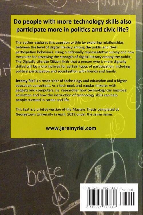 The Digitally Literate Citizen: How Digital Literacy Empowers Mass Participation in the United States