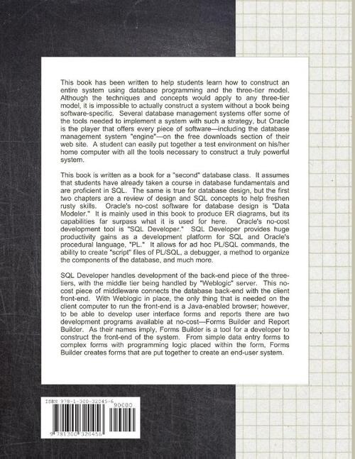 Database Programming Using Oracle 11g PL/SQL With Forms and Report Builder