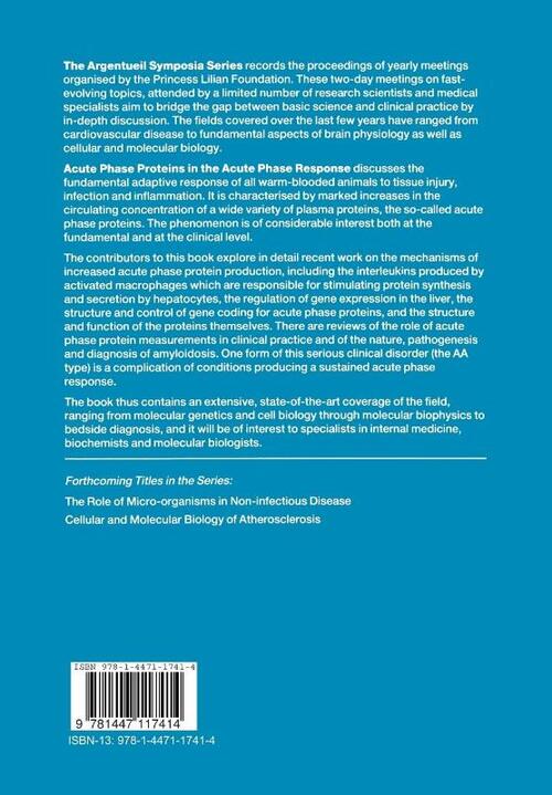Acute Phase Proteins in the Acute Phase Response