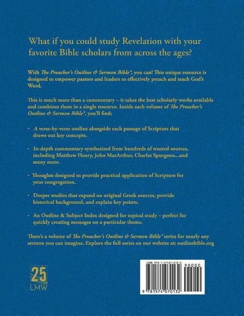 Preacher's Outline & Sermon Bible-KJV-Revelations