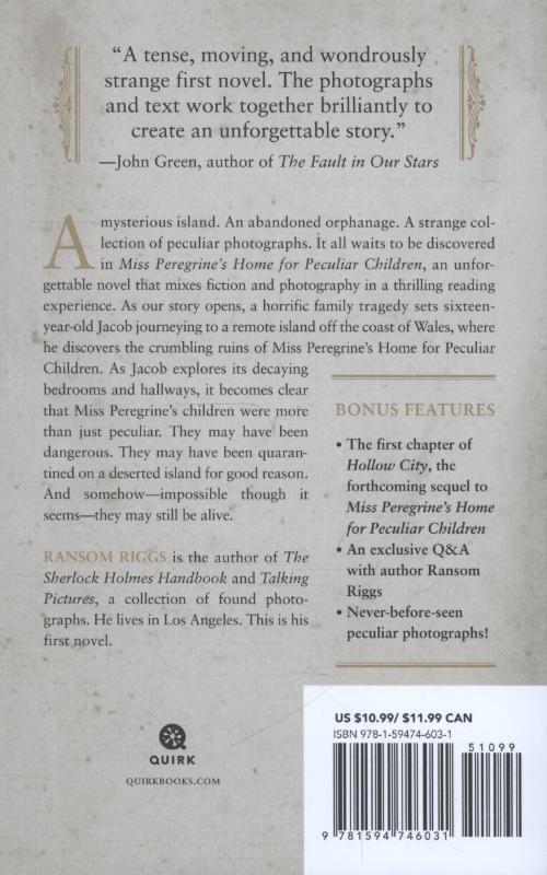 Miss Peregrine's home for peculiar children