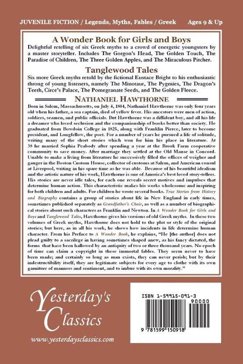 Tanglewood Tales, Illustrated Edition (Yesterday's Classics)