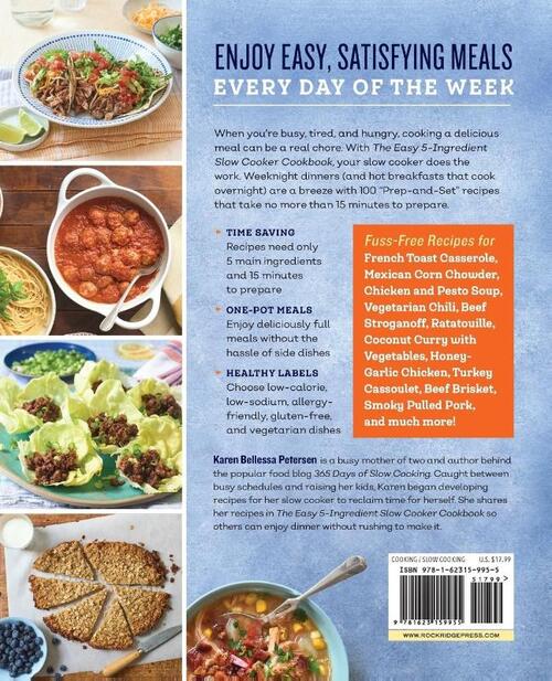 The Easy 5-Ingredient Slow Cooker Cookbook