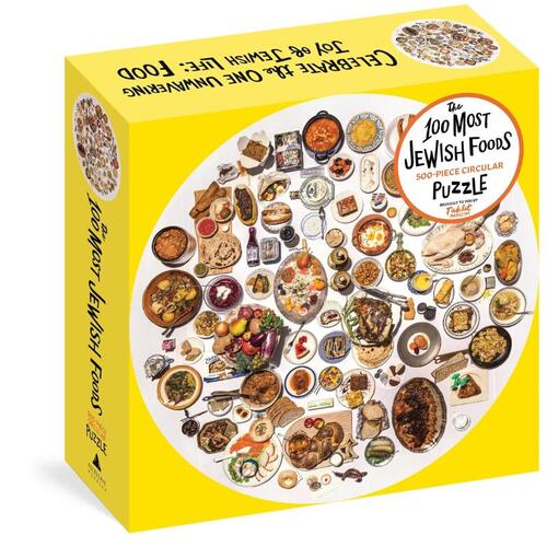 The 100 Most Jewish Foods: 500-Piece Circular Puzzle
