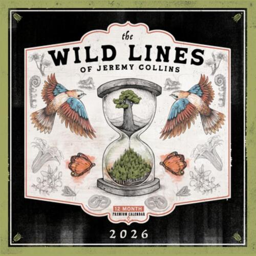 The Wild Lines of Jeremy Collins 2026: 12-Month Wall Calendar