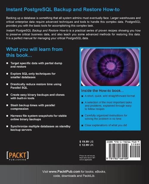 Instant PostgreSQL Backup and Restore How-to