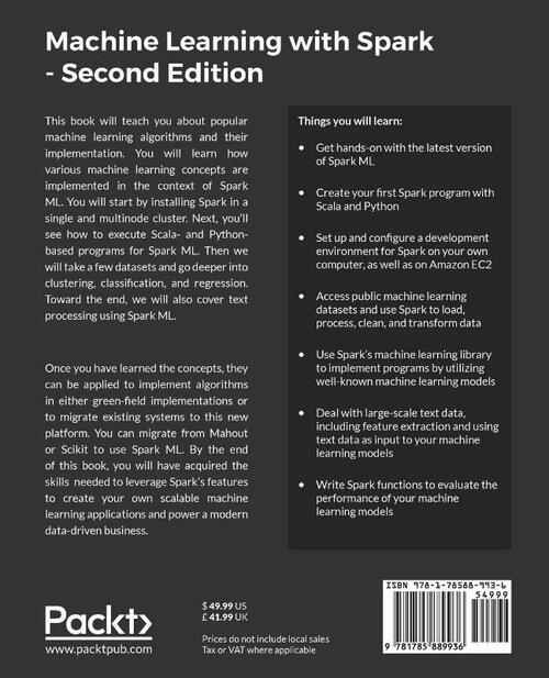 Machine Learning with Spark -