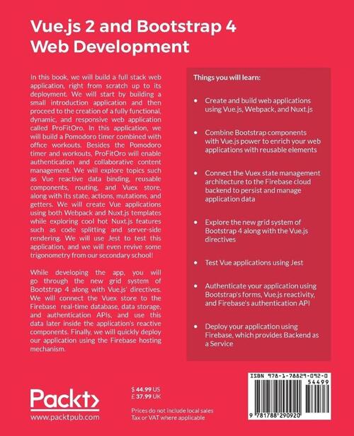 Vue.js 2 and Bootstrap 4 Web Development