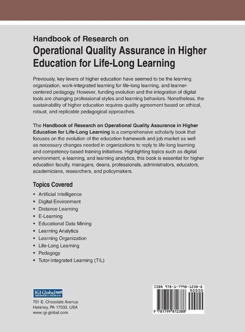 Handbook of Research on Operational Quality Assurance in Higher Education for Life-Long Learning