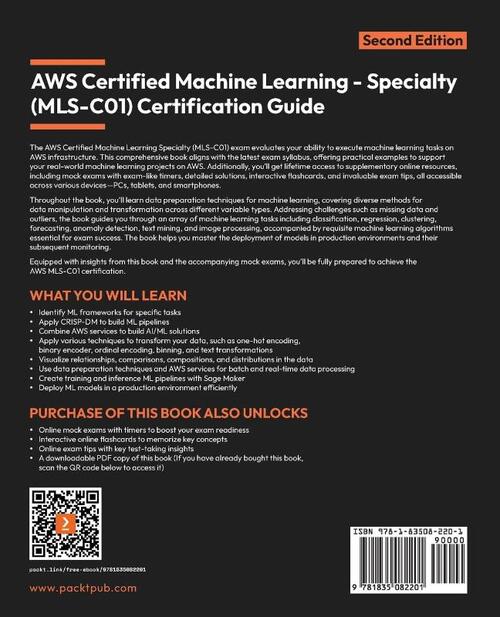 AWS Certified Machine Learning - Specialty (MLS-C01) Certification Guide - Second Edition