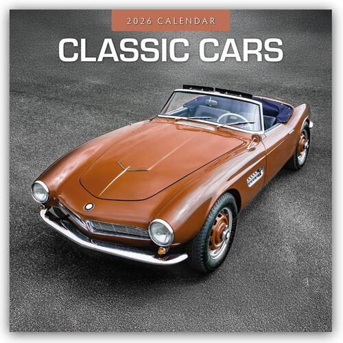 Classic Cars 2026 Square Wall Calendar