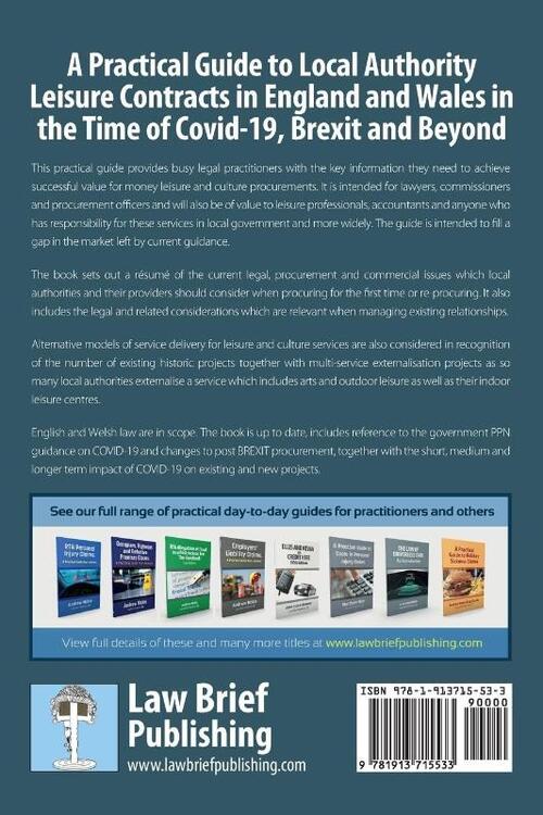 A Practical Guide to Local Authority Leisure Contracts in England and Wales in the Time of Covid-19, Brexit and Beyond