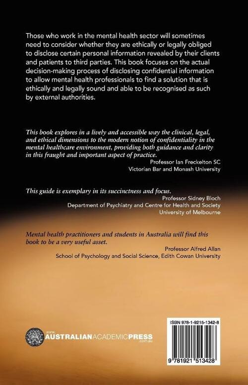 Confidentiality for Mental Health Professionals