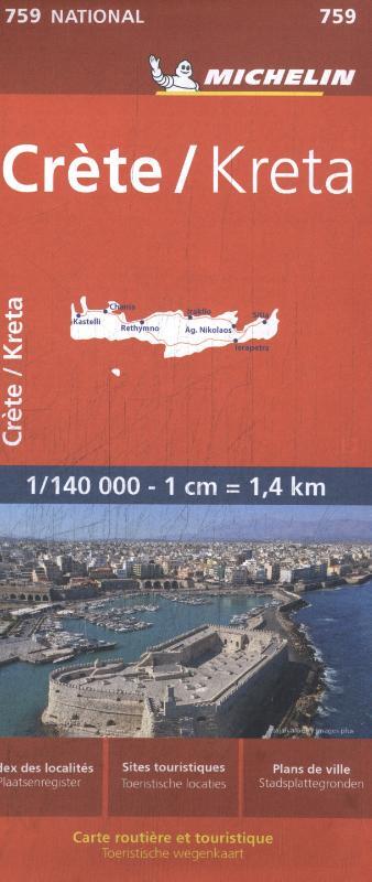 Michelin Wegenkaart 759 Kreta