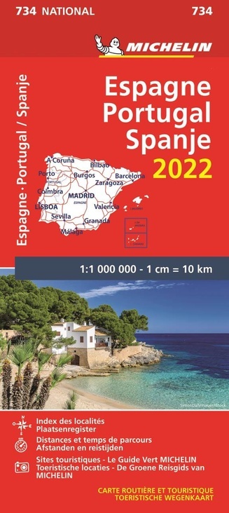 Michelin 734 Spanje / Portugal 2022