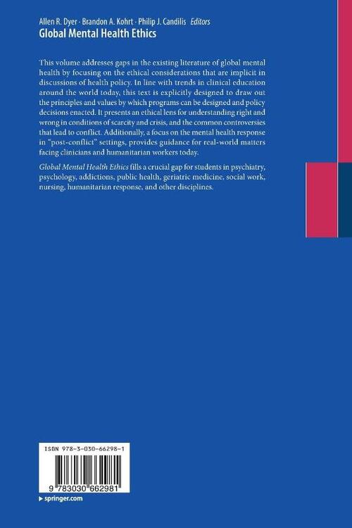 Global Mental Health Ethics