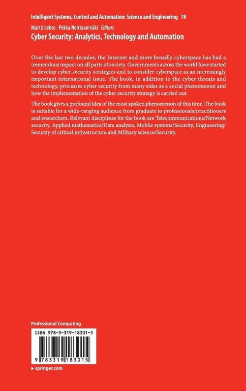 Cyber Security: Analytics, Technology and Automation