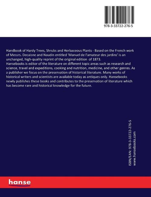Handbook of Hardy Trees, Shrubs and Herbaceous Plants