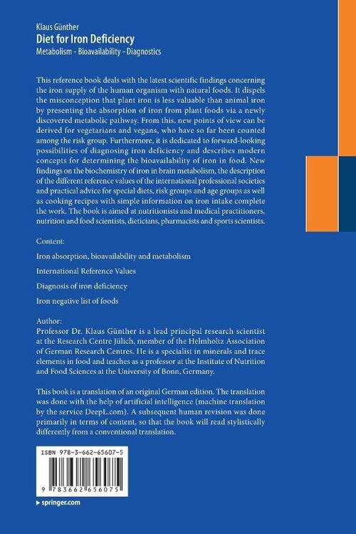 Diet for Iron Deficiency