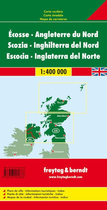 F&B Wegenkaart Schotland, Noord-Engeland