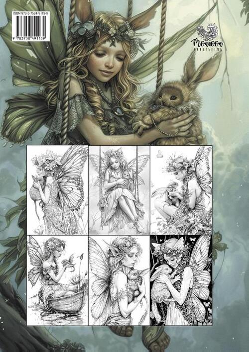 Fairy Pets Coloring Book for Adults