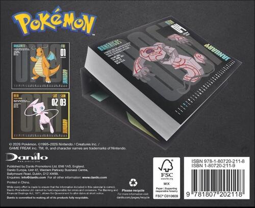 Pokémon Tagesabreißkalender 2027