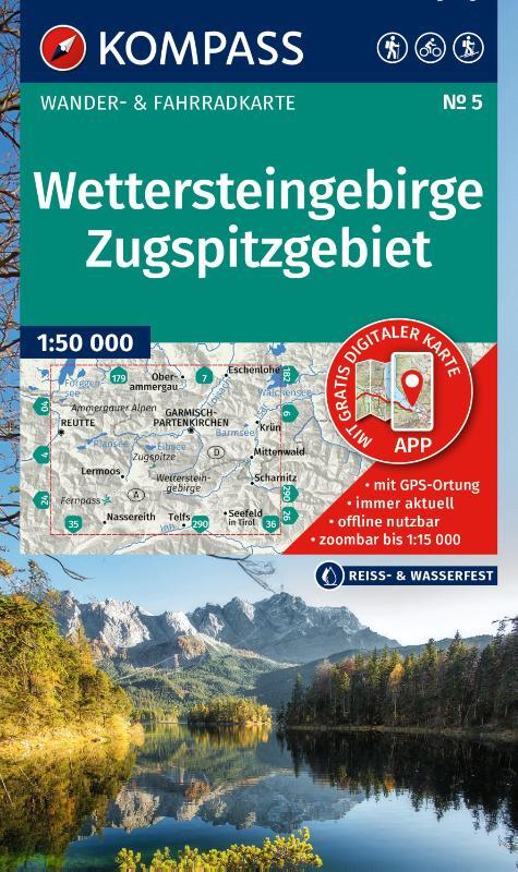 Wettersteingebirge - Zugspitzgebiet K5 1:50,000
