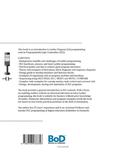 PLC Controls with Ladder Diagram (LD), Monochrome