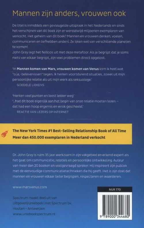 Mannen komen van Mars, vrouwen komen van Venus