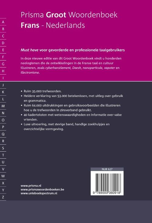 Prisma groot woordenboek Frans-Nederlands