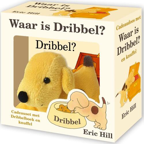 Cadeaudoos met Waar is Dribbel en Knuffel
