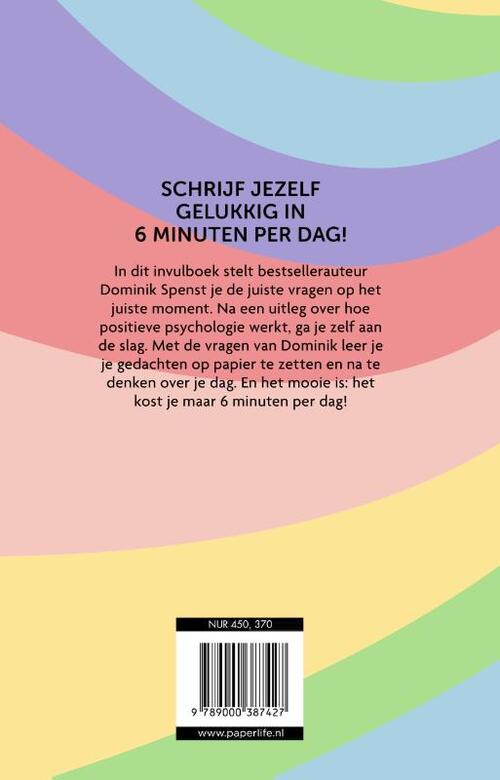 Het 6 minuten dagboek - Regenboog editie