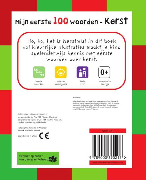 Mijn eerste 100 woorden - Kerst