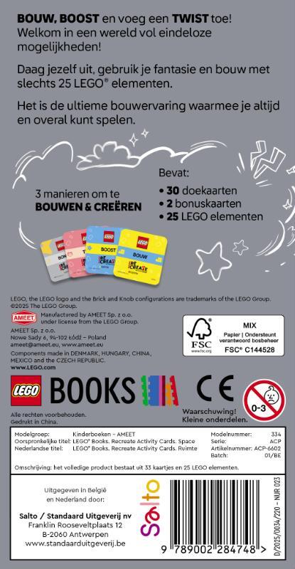 Lego ReCreate Activity Cards: Ruimte