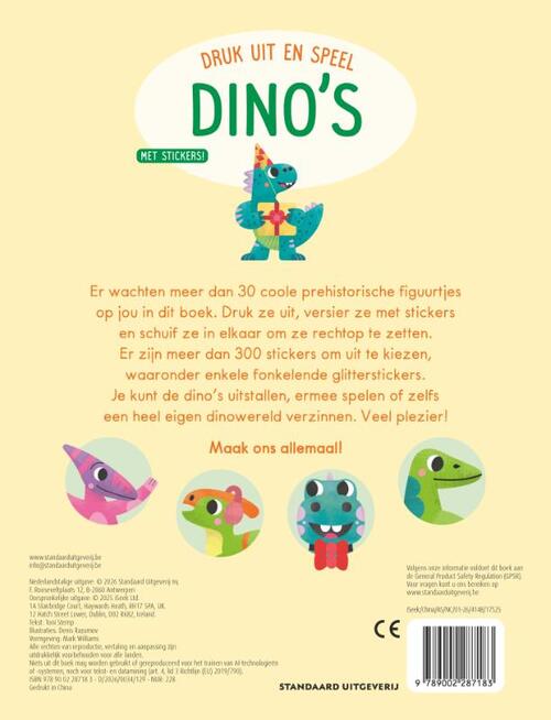 Druk uit en speel: Dino's