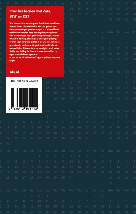 Over betalen met data, btw en DST