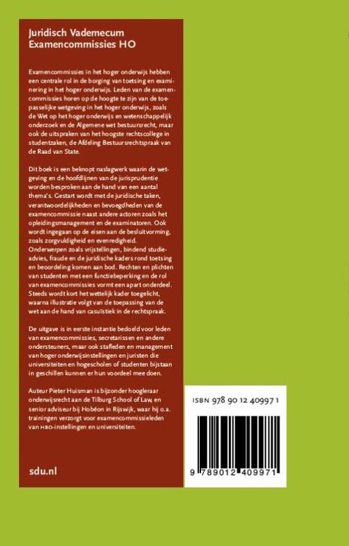 Juridisch Vademecum Examencommissie HO