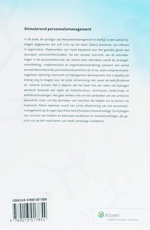 Stimulerend personeelsmanagement