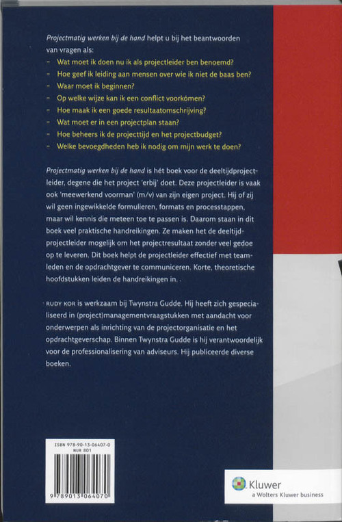 Projectmatig werken bij de hand