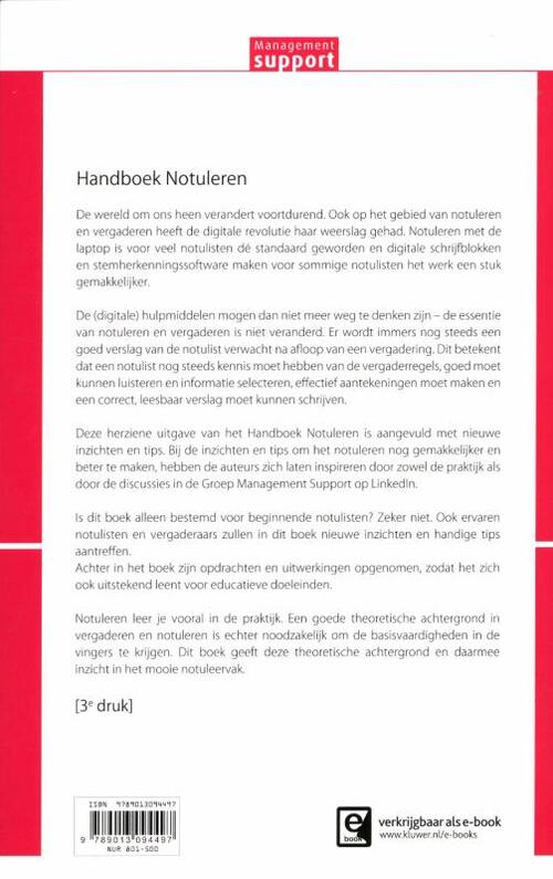 Handboek Notuleren