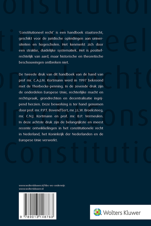 Constitutioneel recht, softcover editie